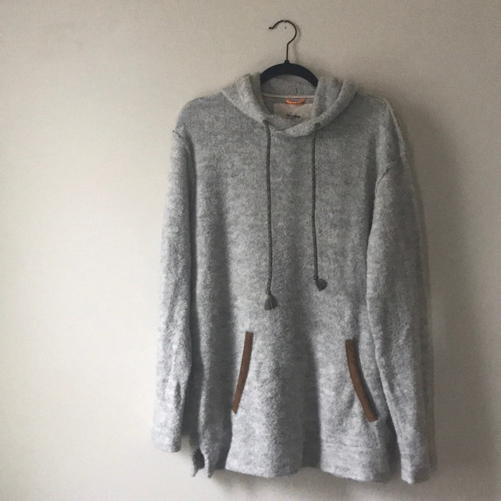 Koto Gray Hoodie Sweatshirt Size Small